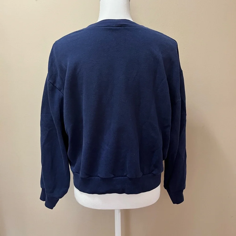Wild Fable Navy Blue Tokyo  Sweatshirt Size Small - Picture 3 of 5